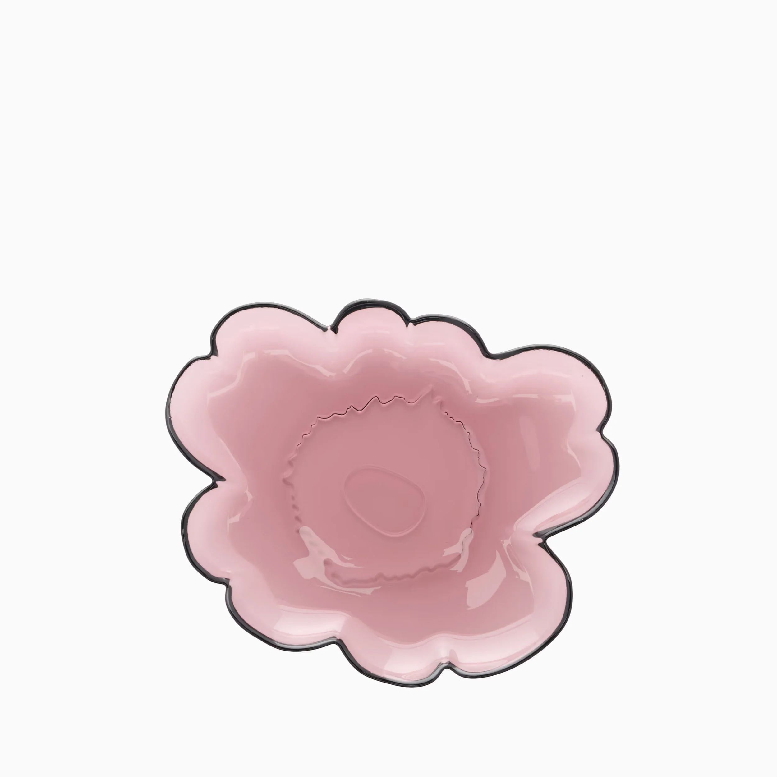 Marimekko Unikko Flower Glass Plate 20cm - Heather