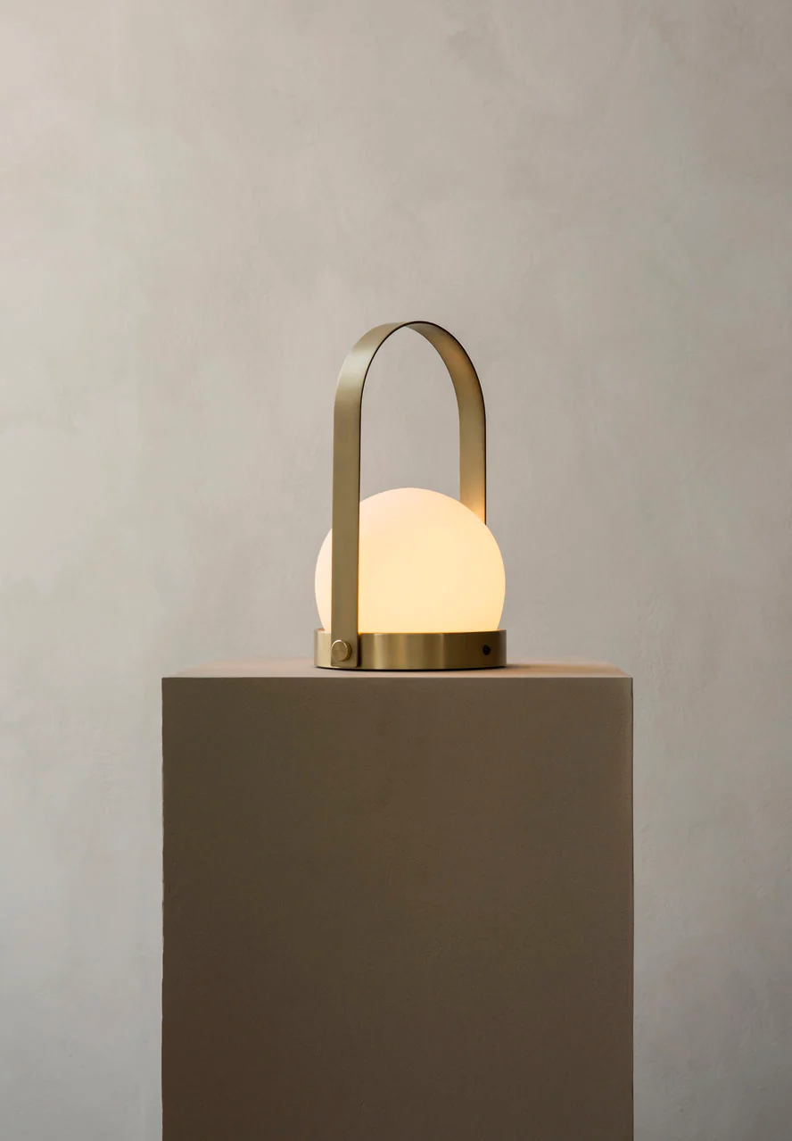 Audo Copenhagen Carrie Table Lamp Portable- Brushed brass - Image 4