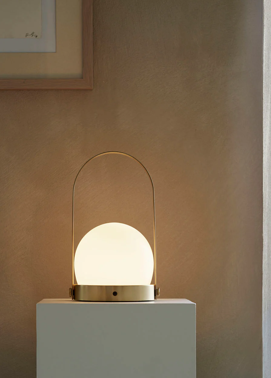 Audo Copenhagen Carrie Table Lamp Portable- Brushed brass - Image 6