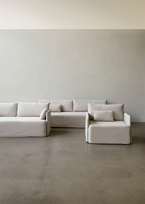 Audo Copenhagen Offset Sofa with Loose Cover 2 Seater - Image 4