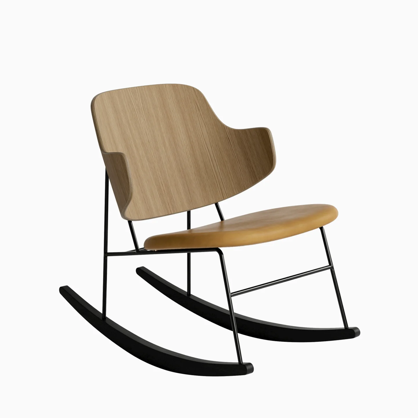 Audo Copenhagen Penguin Rocking Chair - Natural Oak