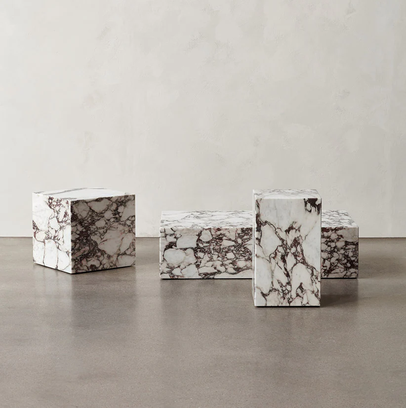 Audo Copenhagen Plinth Cubic - Rose Calacatta Viola - Image 6