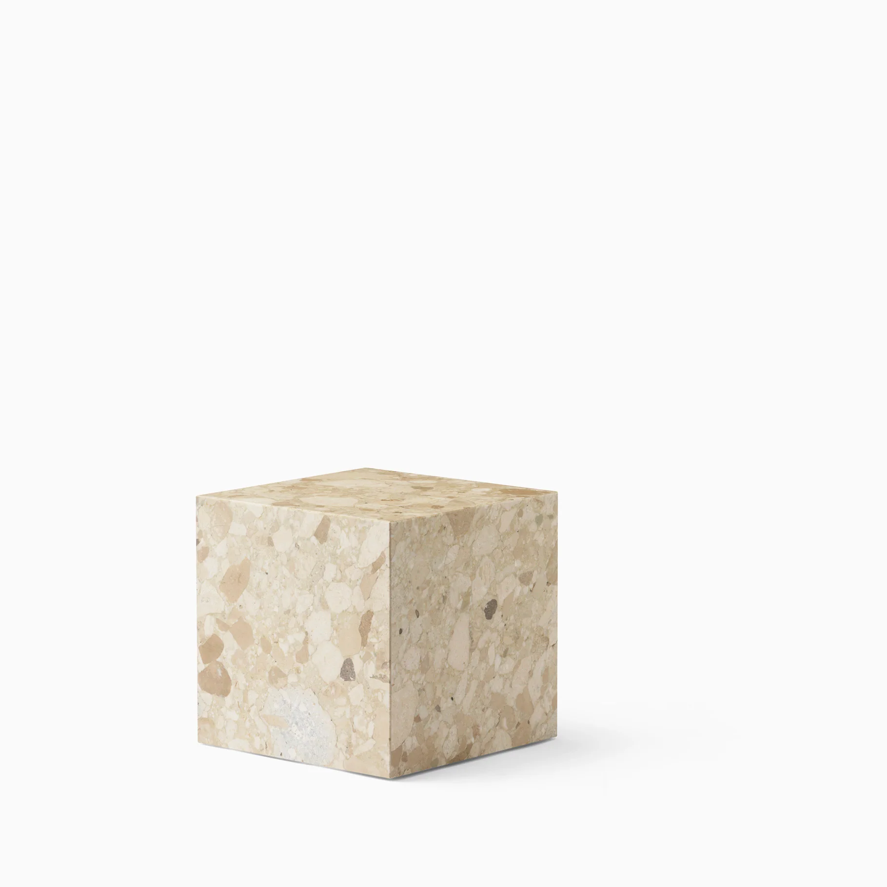 Audo Copenhagen Plinth Cubic - Sand Kunis Breccia