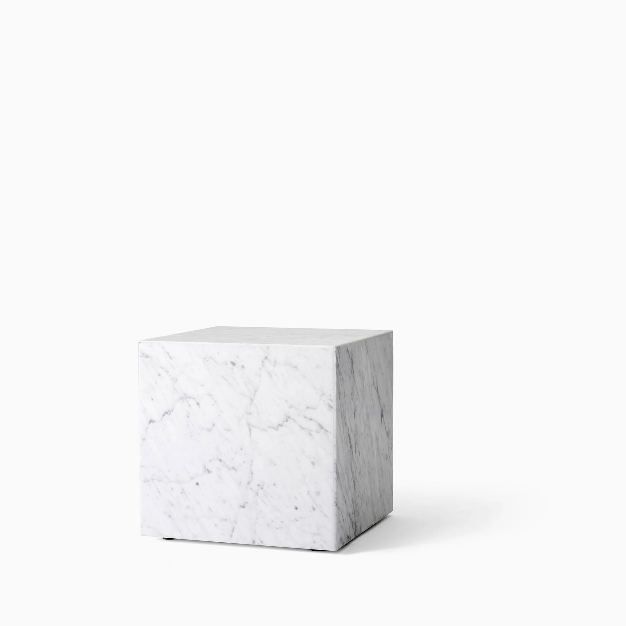 Audo Copenhagen Plinth Cubic - White Carrara Marble