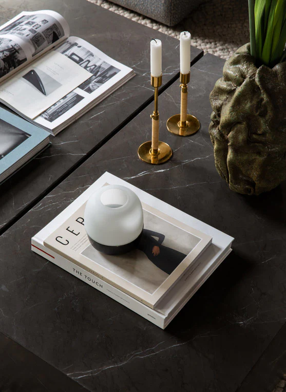 Audo Copenhagen Plinth Low - Black Marquina Marble - Image 2