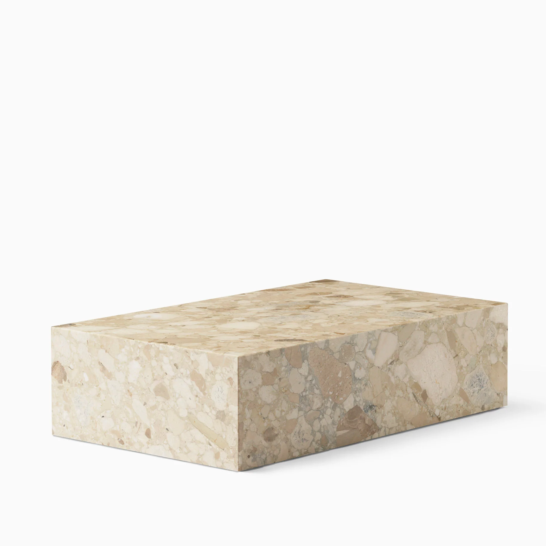 Audo Copenhagen Plinth Low - Sand Kunis Breccia