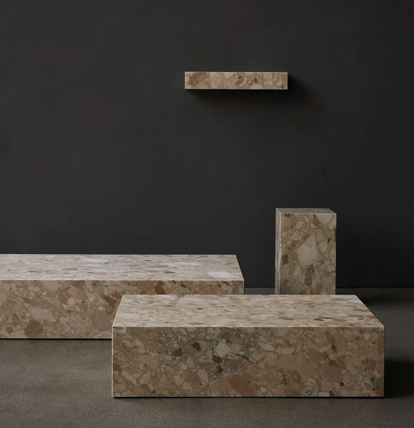 Audo Copenhagen Plinth Low - Sand Kunis Breccia - Image 2