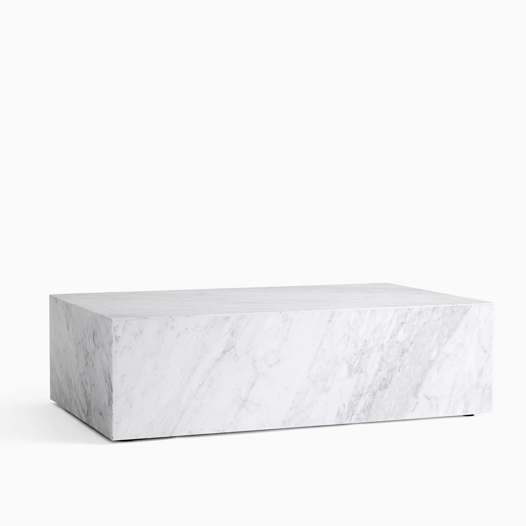 Audo Copenhagen Plinth Low - White Carrara Marble