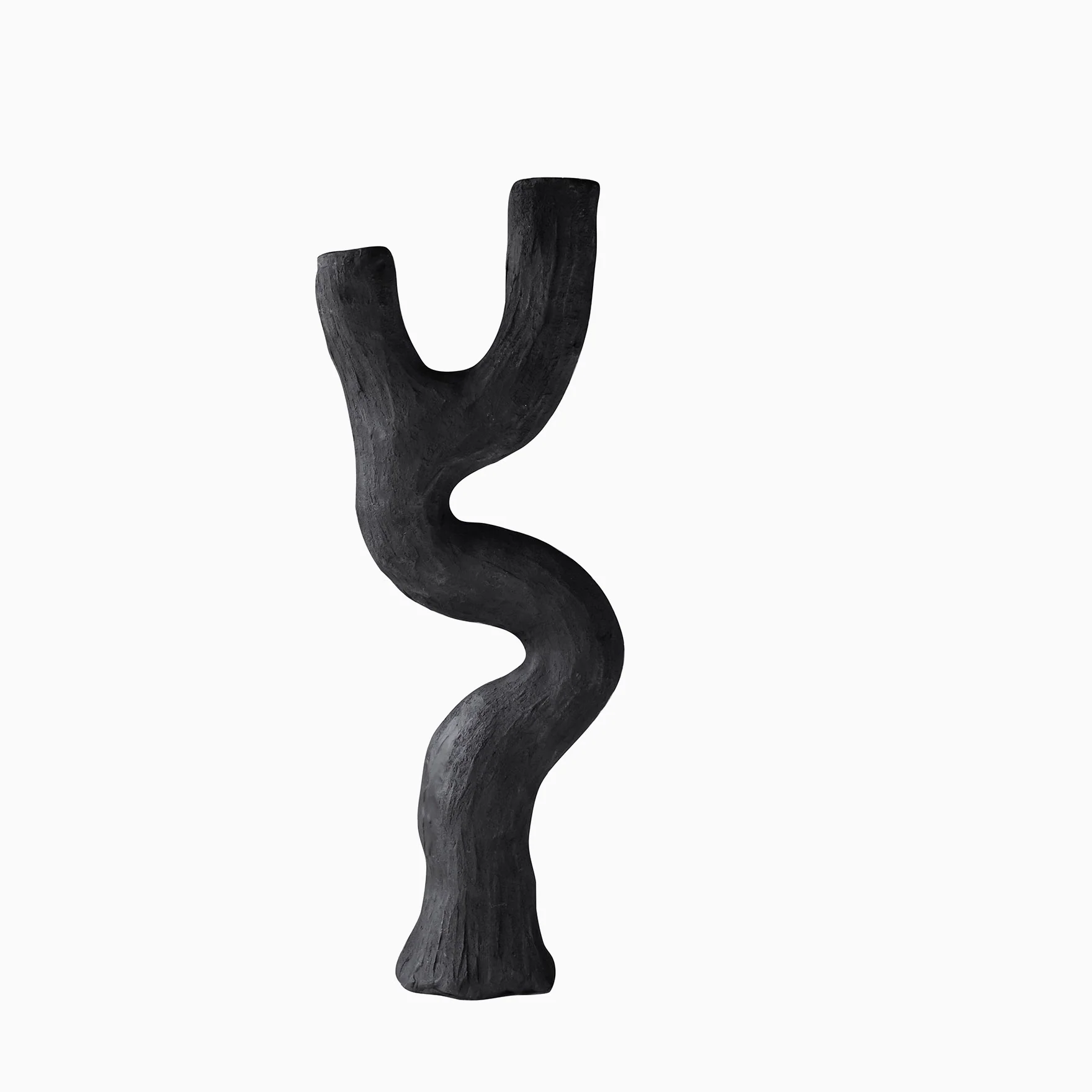 Mette Ditmer Art Piece Candleholder Black