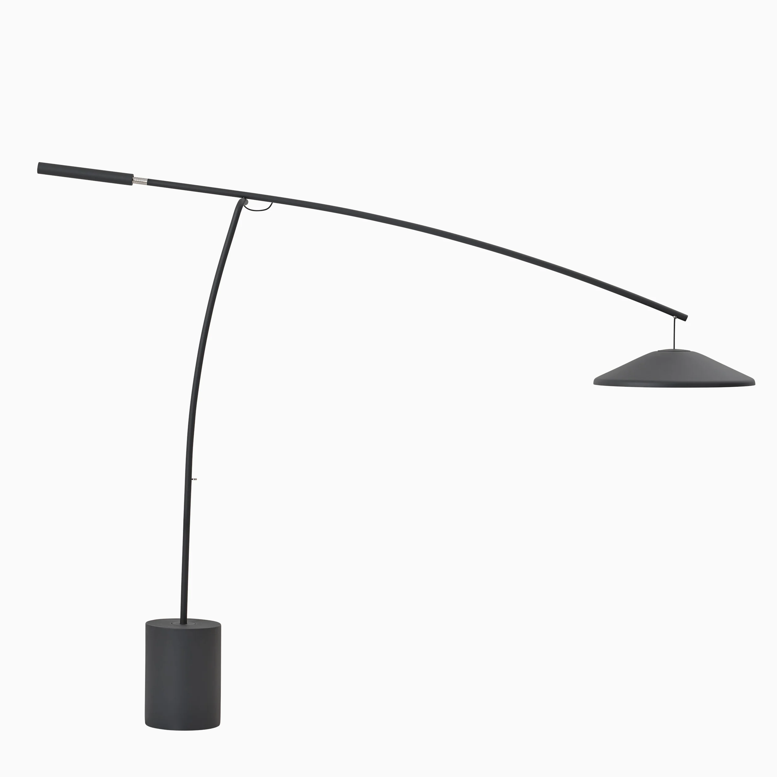 Muuto Contra Floor Lamp Anthracite Black with Concrete Base - Image 10