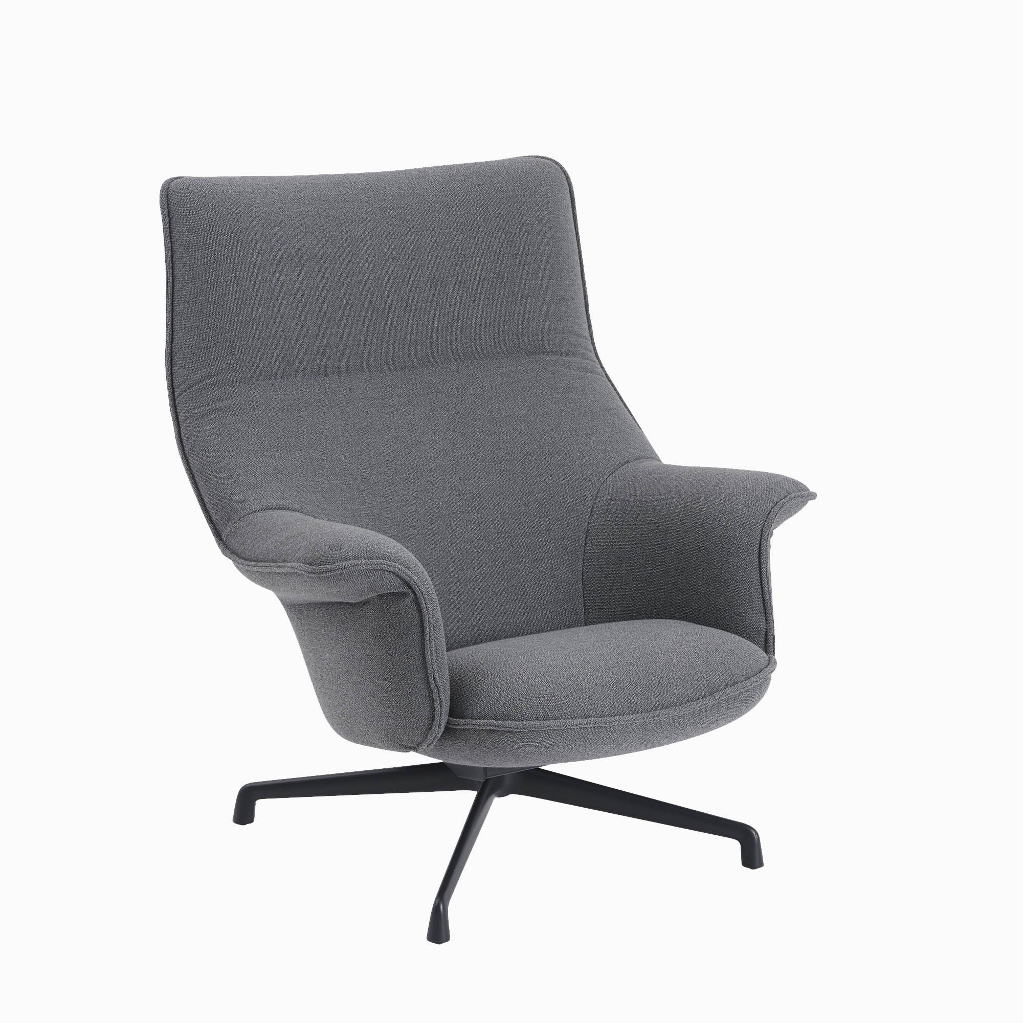 Muuto Doze Lounge Chair High Back - Swivel Base - Image 2