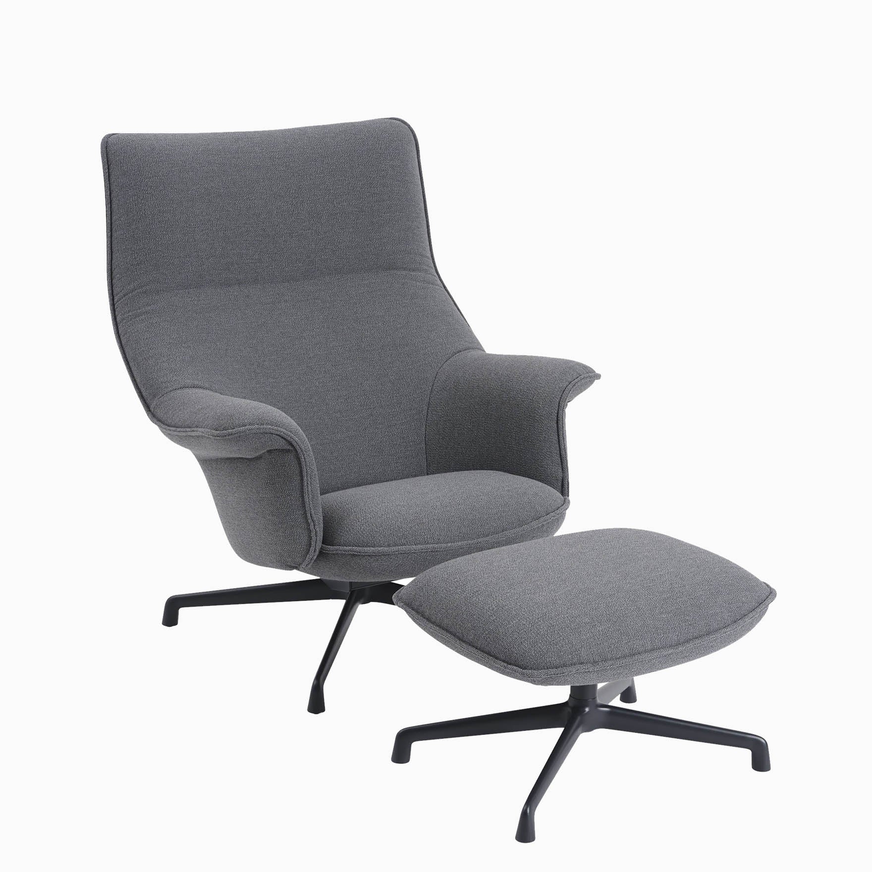 Muuto Doze Lounge Chair High Back - Swivel Base - Image 3