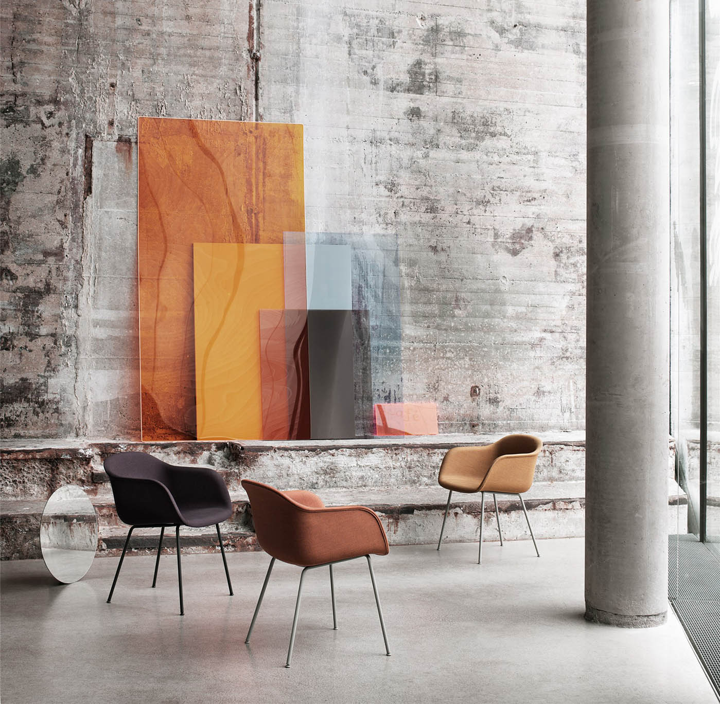Muuto Fiber Armchair - Tube Base - Image 6
