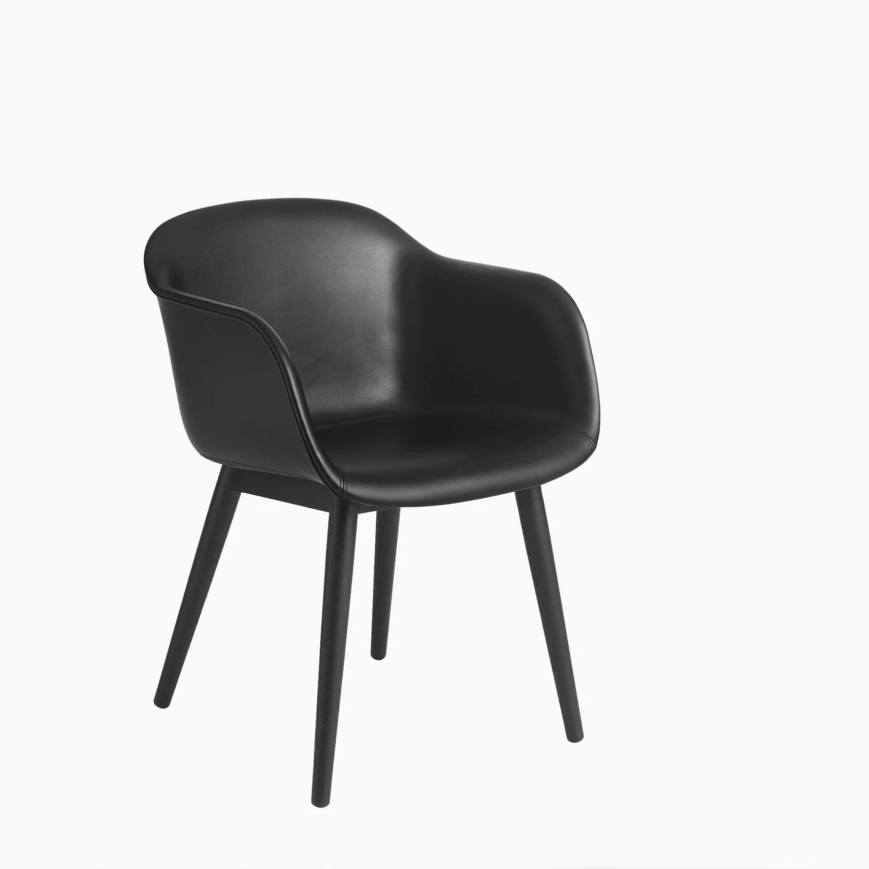 Muuto Fiber Armchair - Wood Base - Image 15