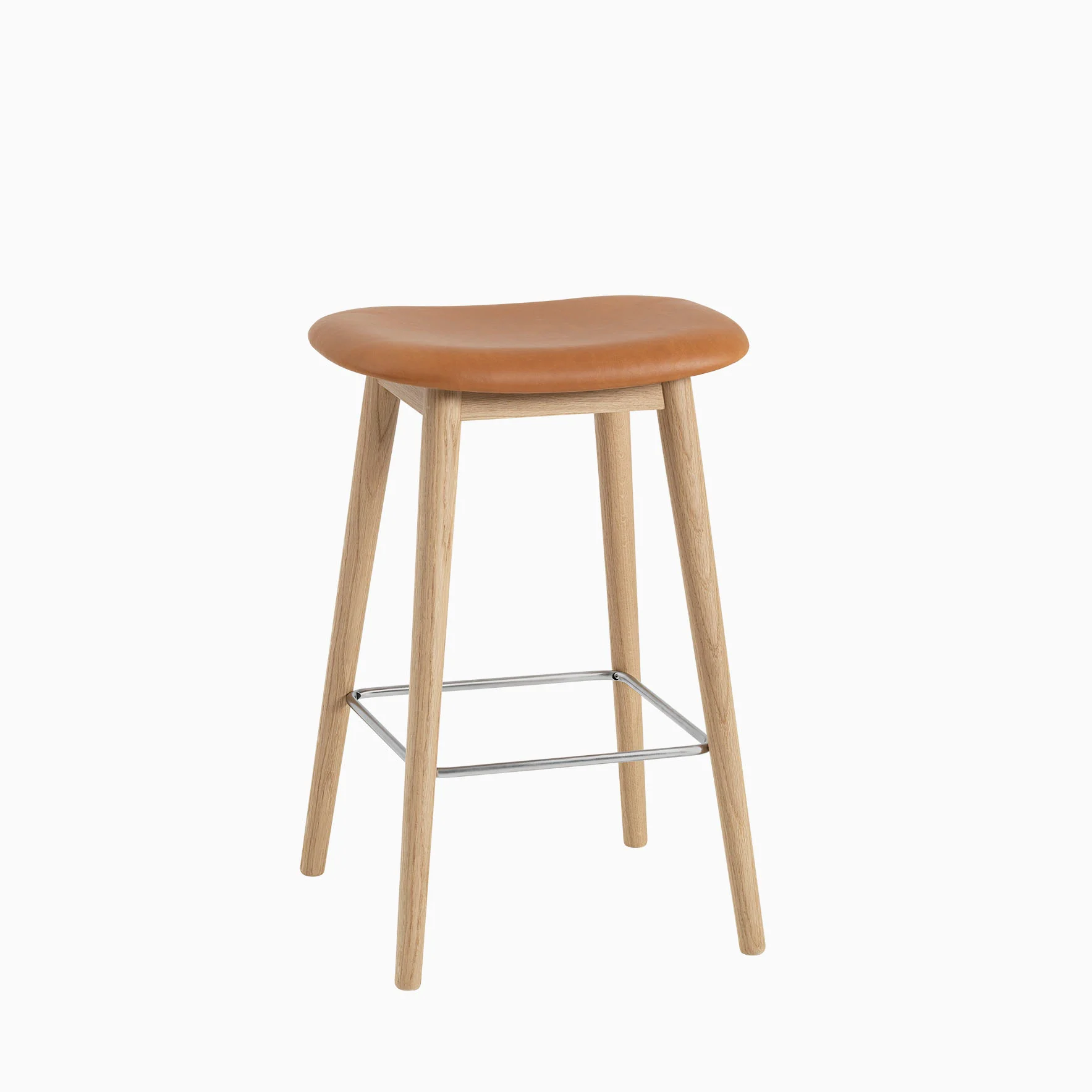 Muuto Fiber Bar Stool - Wood Base - Image 5