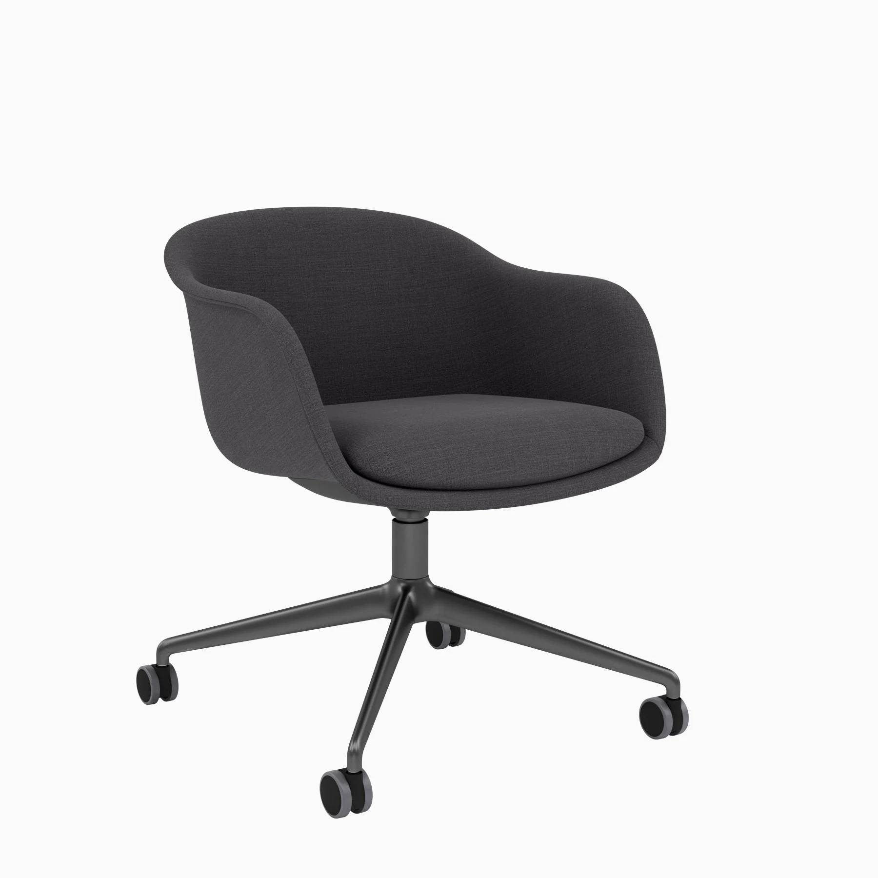 Muuto Fiber Conference Armchair Swivel Base with Castors