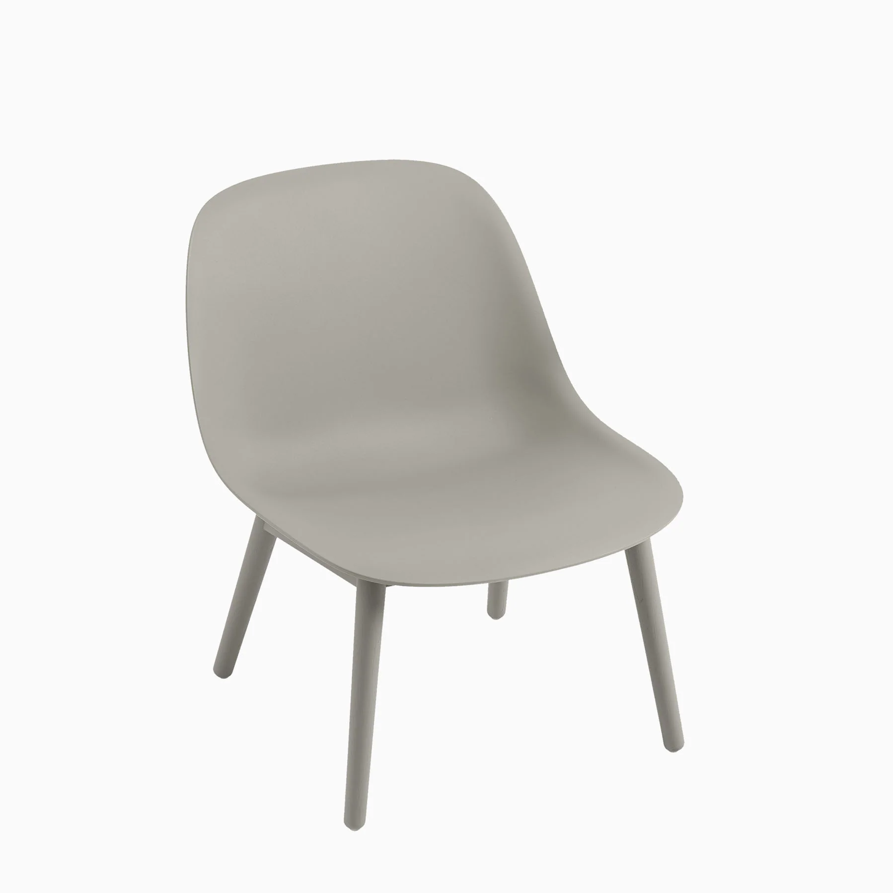 Muuto Fiber Lounge Chair - Wood Base - Image 5