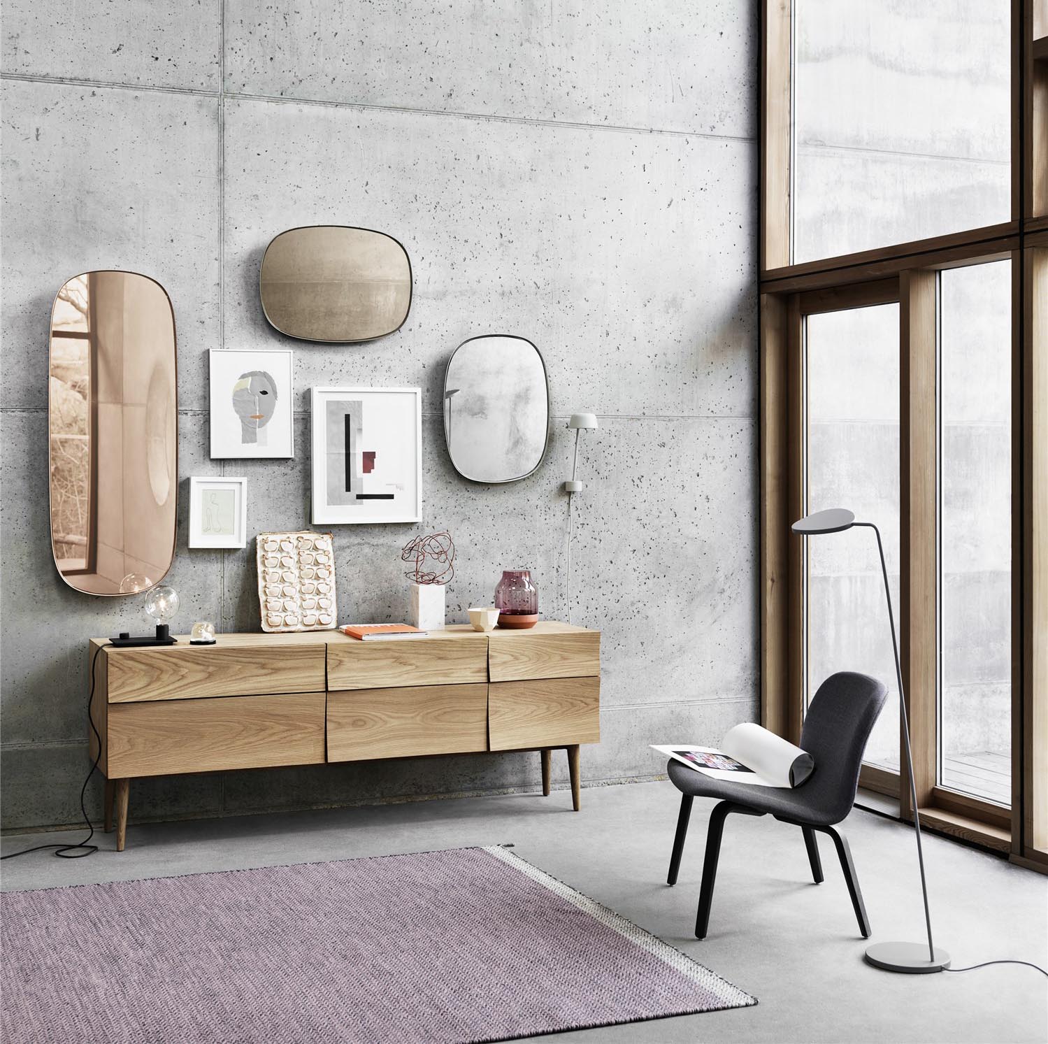 Muuto Leaf Floor Lamp - Grey - Image 3