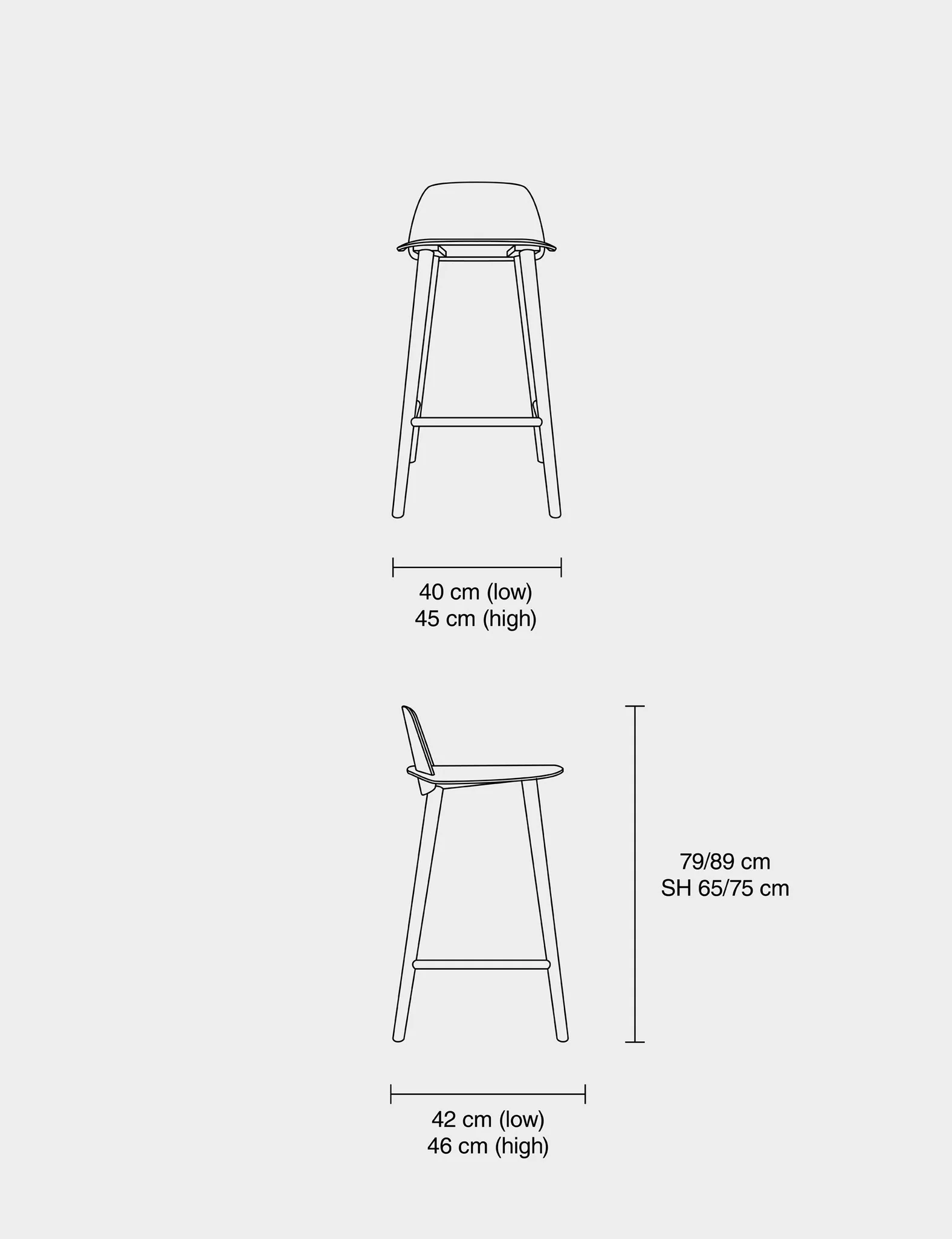 Muuto Nerd Bar/Counter Stool - Image 4