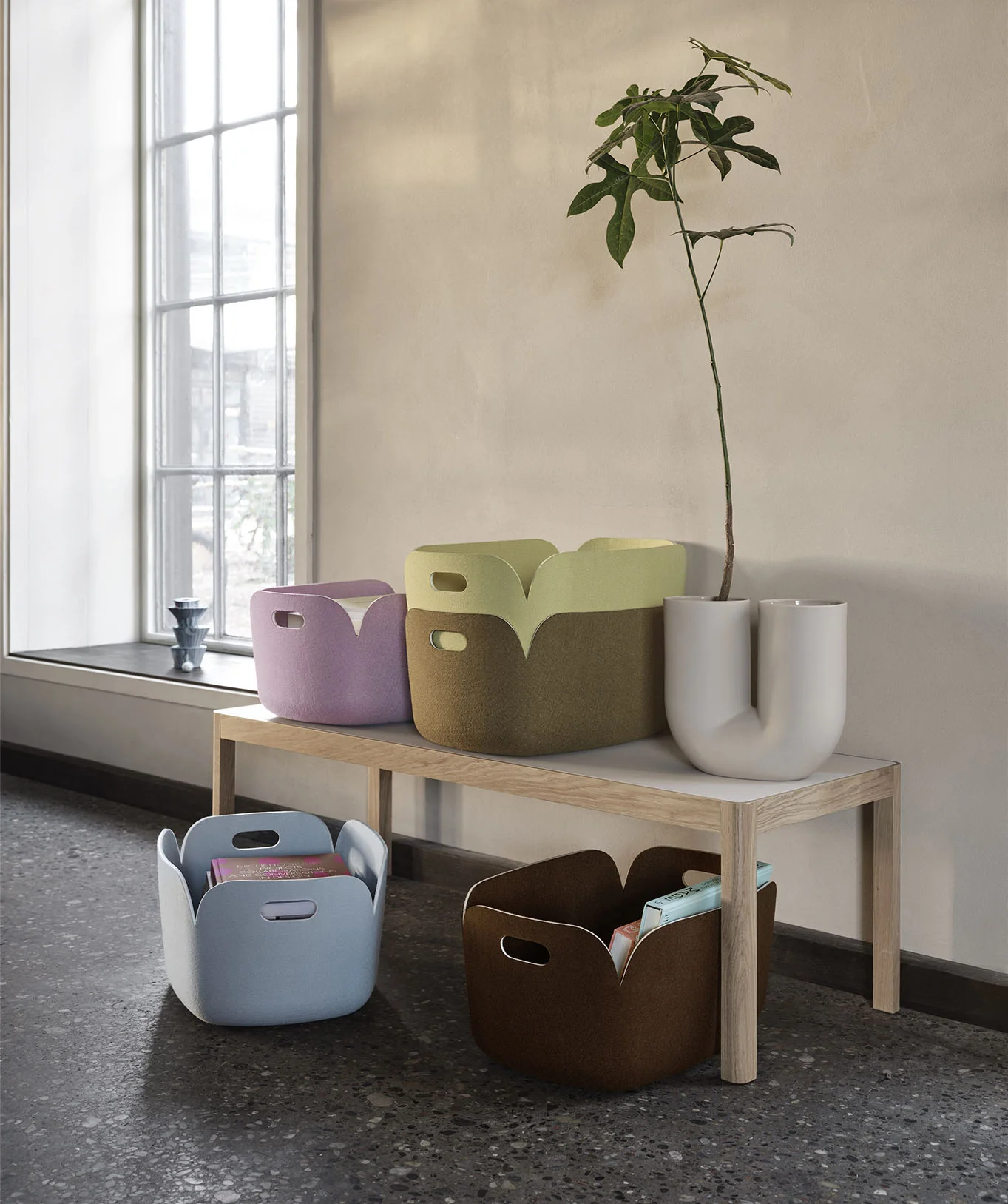 Muuto Restore Basket - Beige Green - Image 4