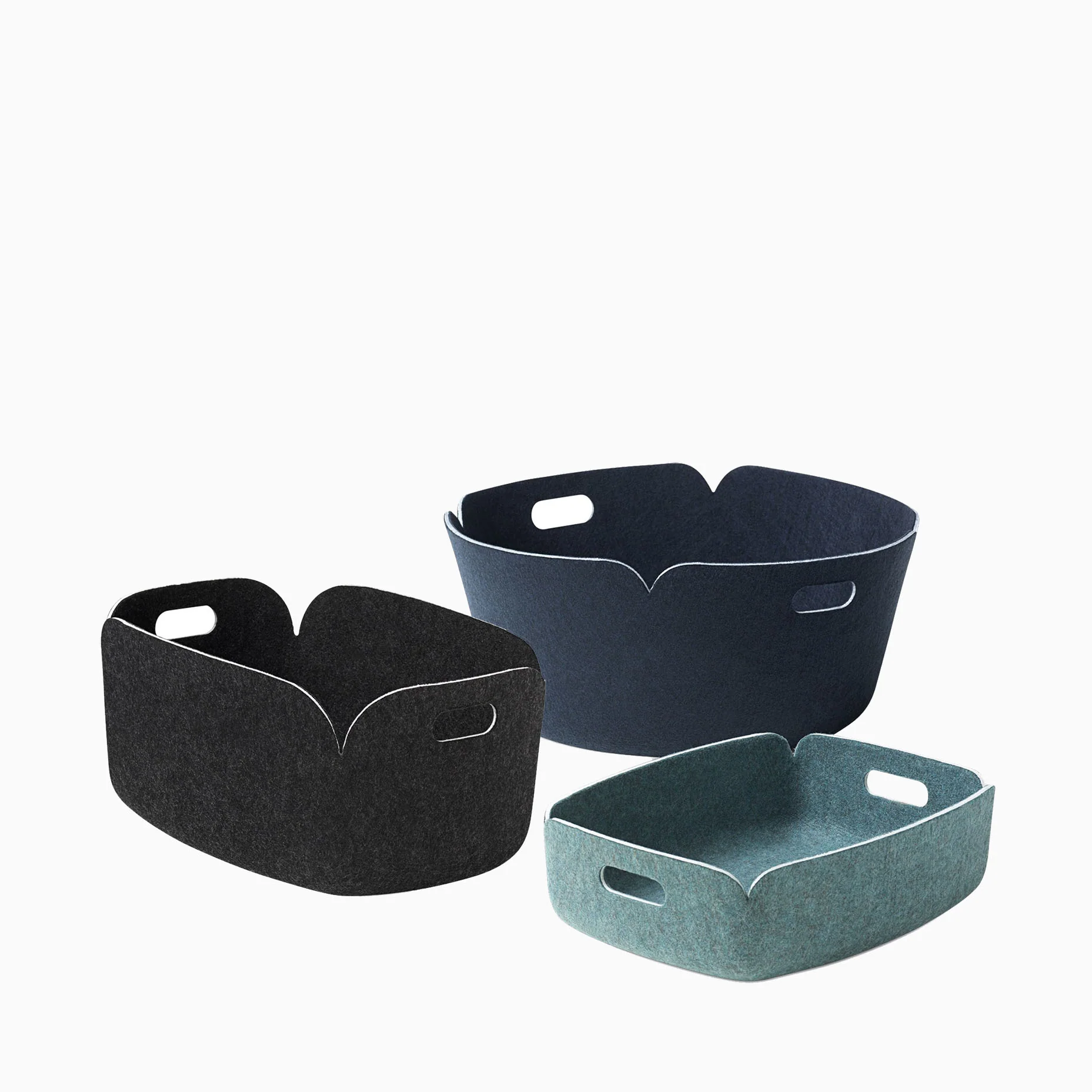 Muuto Restore Basket - Black Melange - Image 2