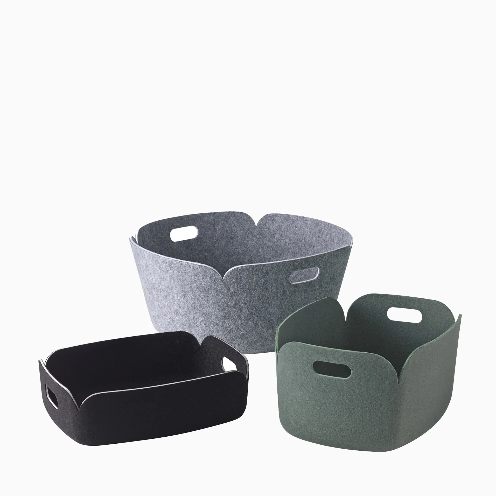 Muuto Restore Round Basket - Grey - Image 2