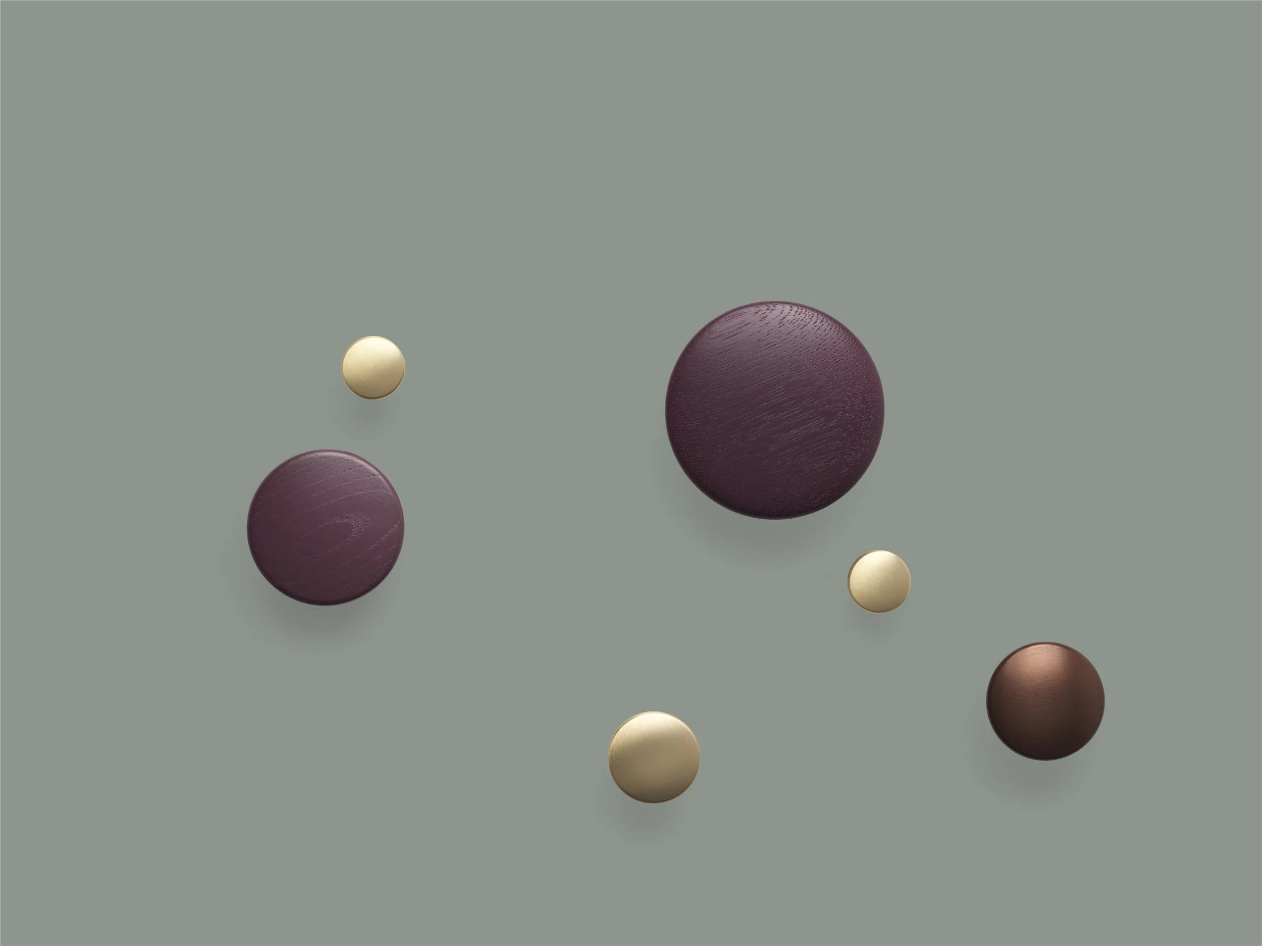 Muuto Dots Wood - Burgundy - Image 3