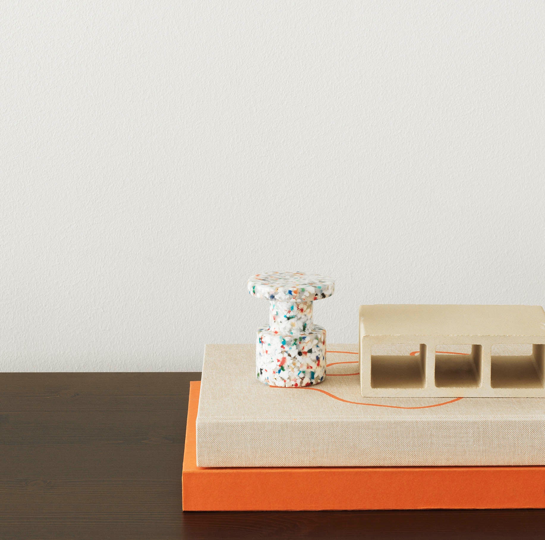 Normann Copenhagen Bit Stool Miniature - White Multi - Image 2