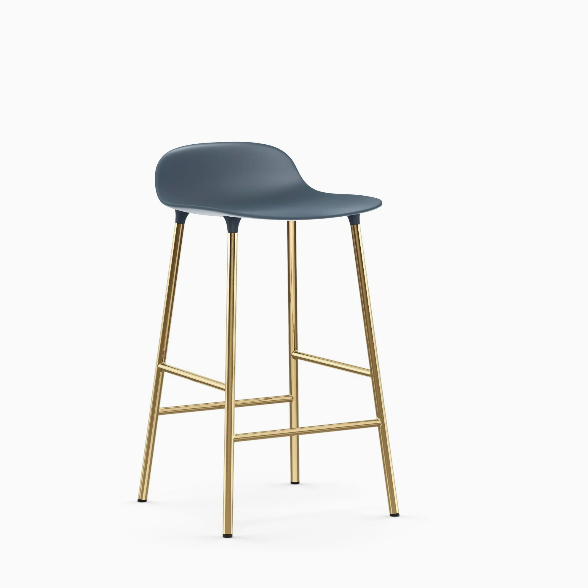 Normann Copenhagen Form Bar Stool with Steel Legs - Image 4