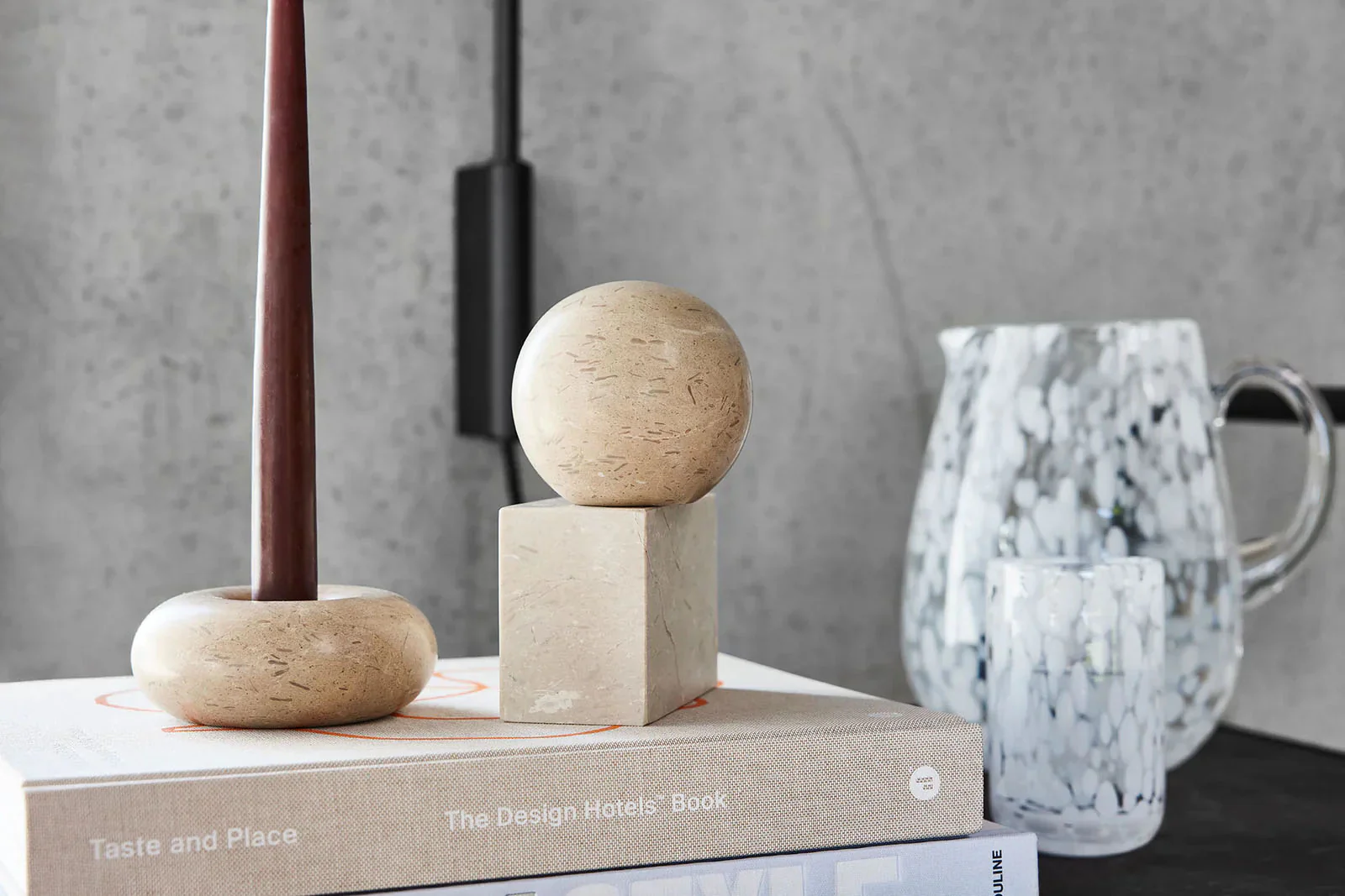 OYOY Savi Marble Bookend Square - Image 2