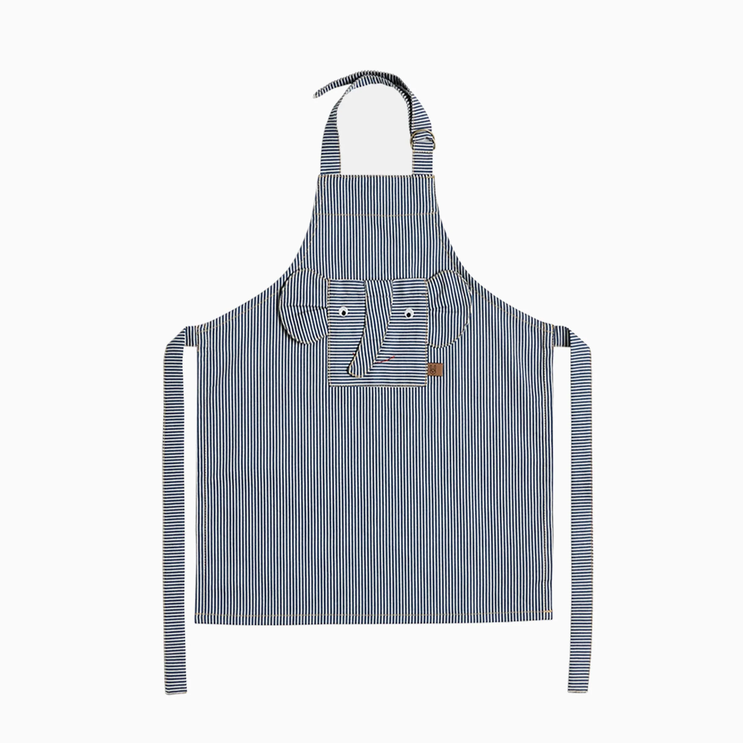 OYOY Striped Denim Elephant Apron