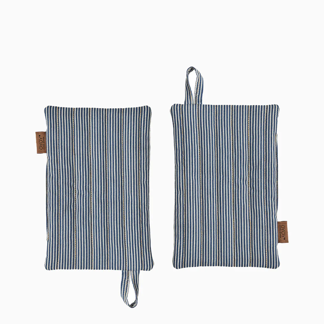 OYOY Striped Denim Potholder - 2-Pack