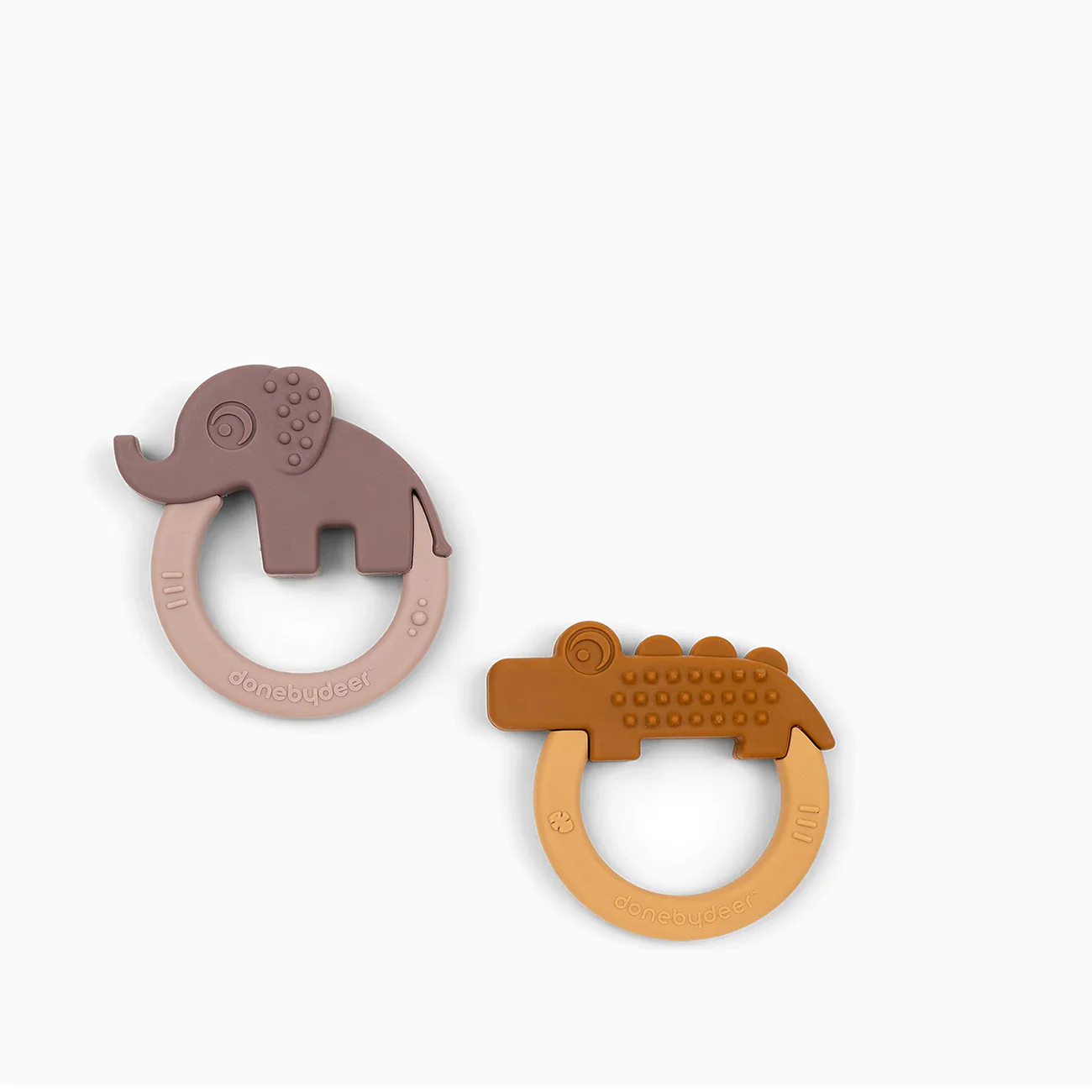 Done By Deer Teether 2pk Mustard/Powder