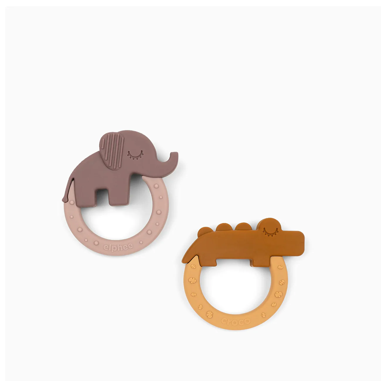 Done By Deer Teether 2pk Mustard/Powder - Image 2