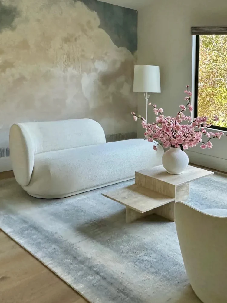 Rico Divan Boucle L - Off-White - Image 3