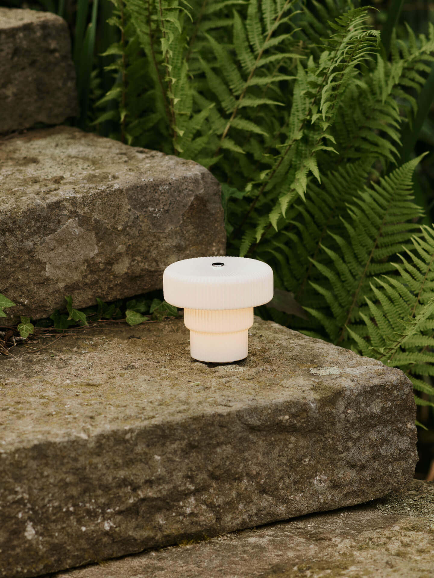 Ferm Living Ripple Portable Lamp - White - Image 7