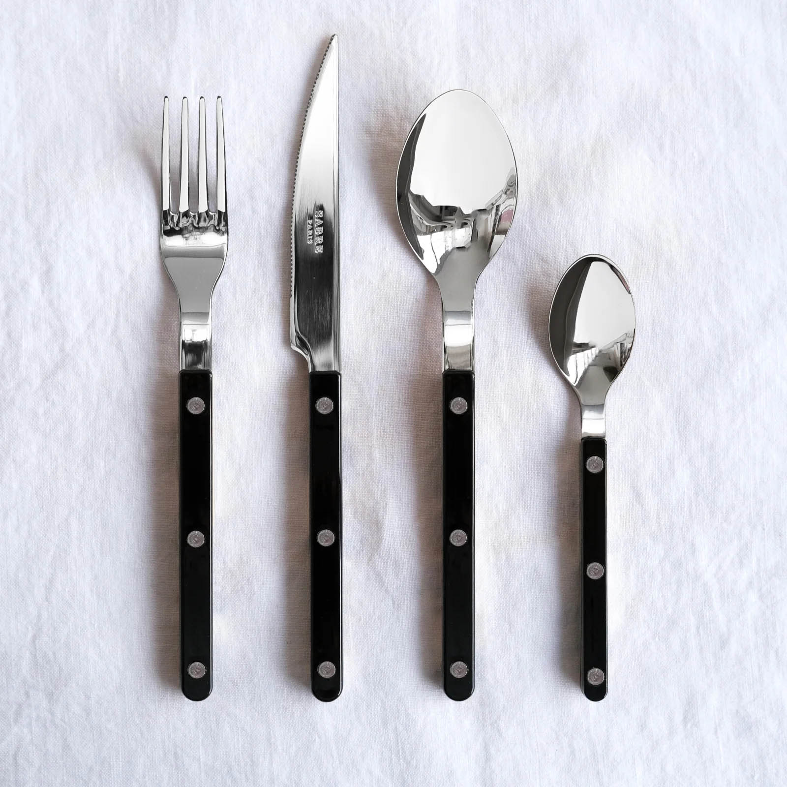 Sabre 4 piece Cutlery Set Bistrot Shiny - Black - Image 4