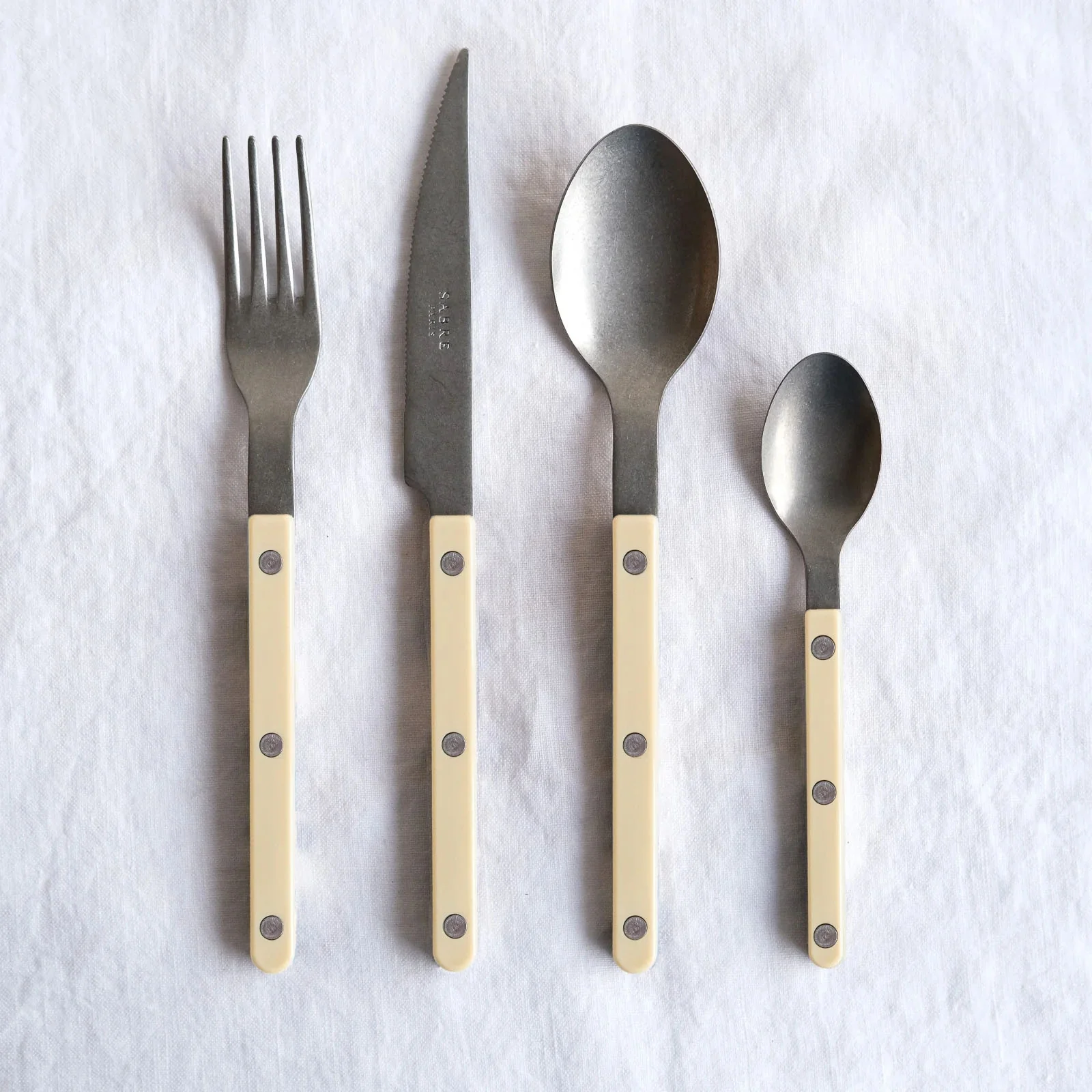 Sabre 4 piece Cutlery Set Bistrot Vintage - Ivory - Image 2