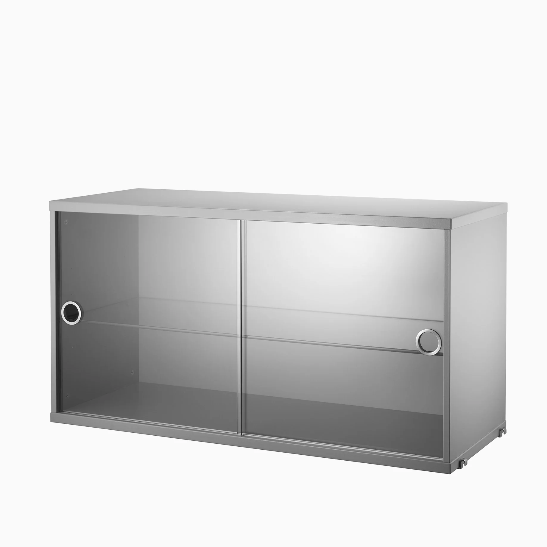 String System Display Cabinet with Sliding Glass Doors W78cm - Image 6