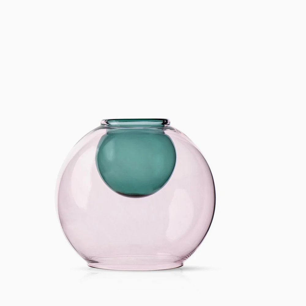 Studio Milligram Bubble Aqua Vase - Pink/Teal - Image 4