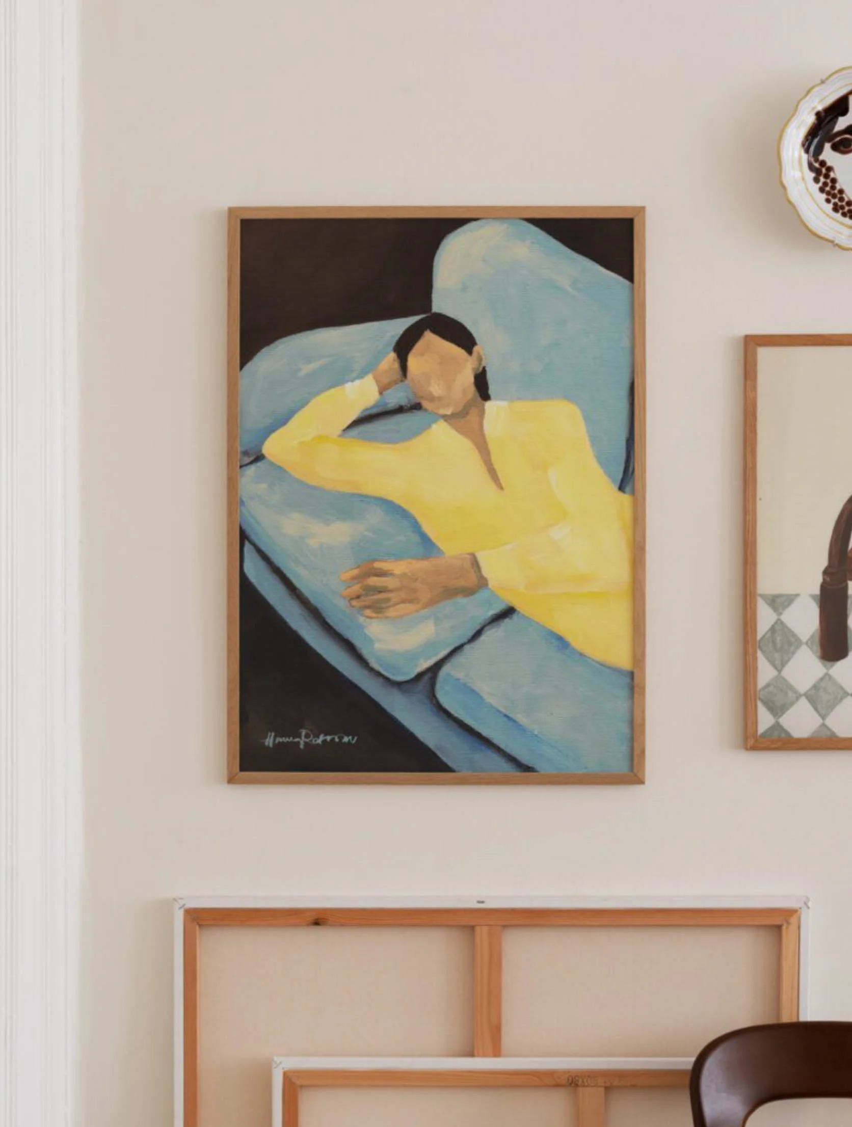 The Poster Club Hanna Peterson - Blue Sofa - Image 2