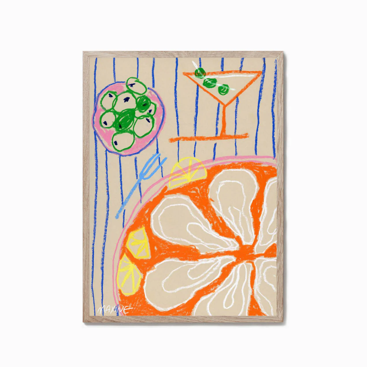 The Poster Club Maxine McCrann - Martini & Oysters - Image 4
