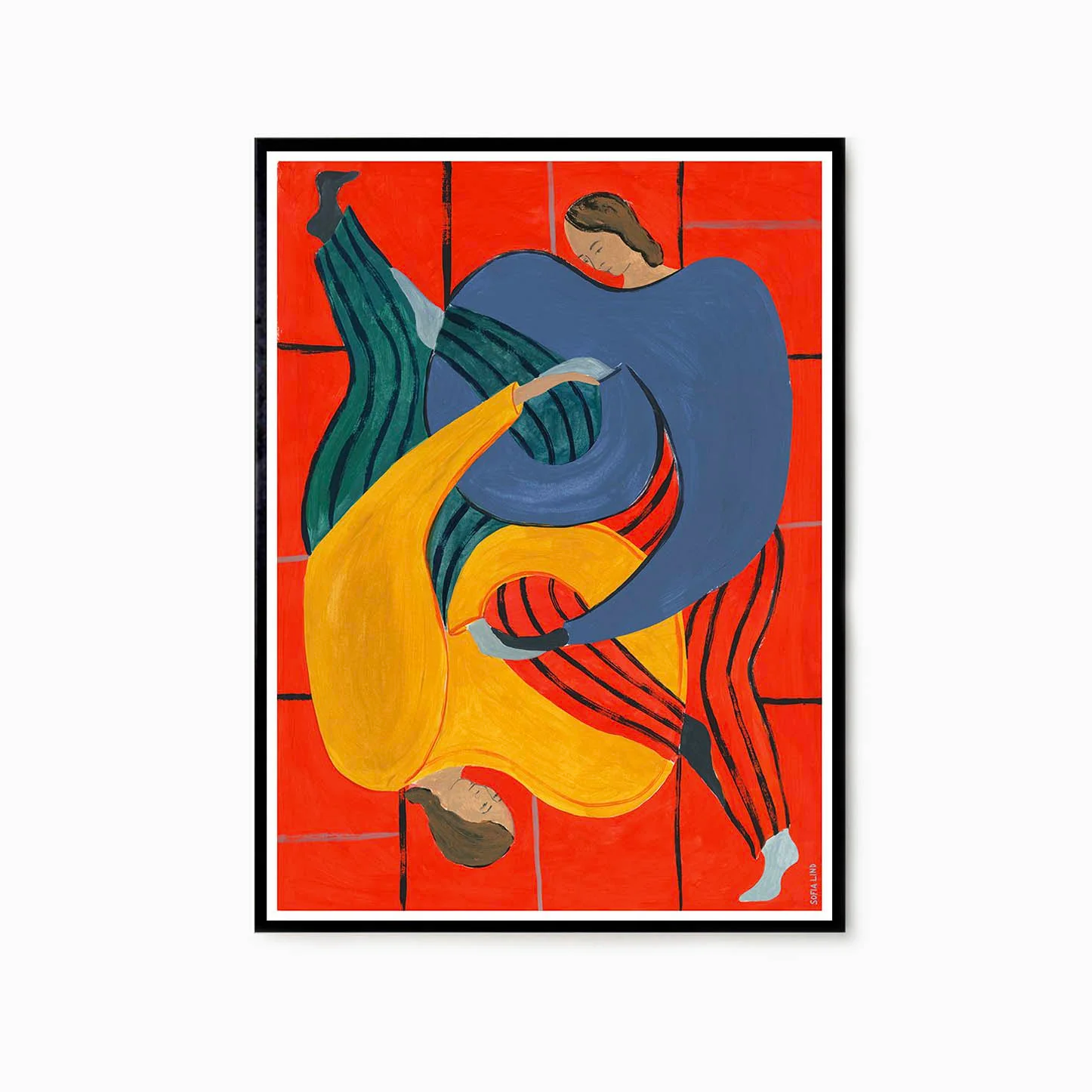 The Poster Club Sofia Lind - Hold You Red