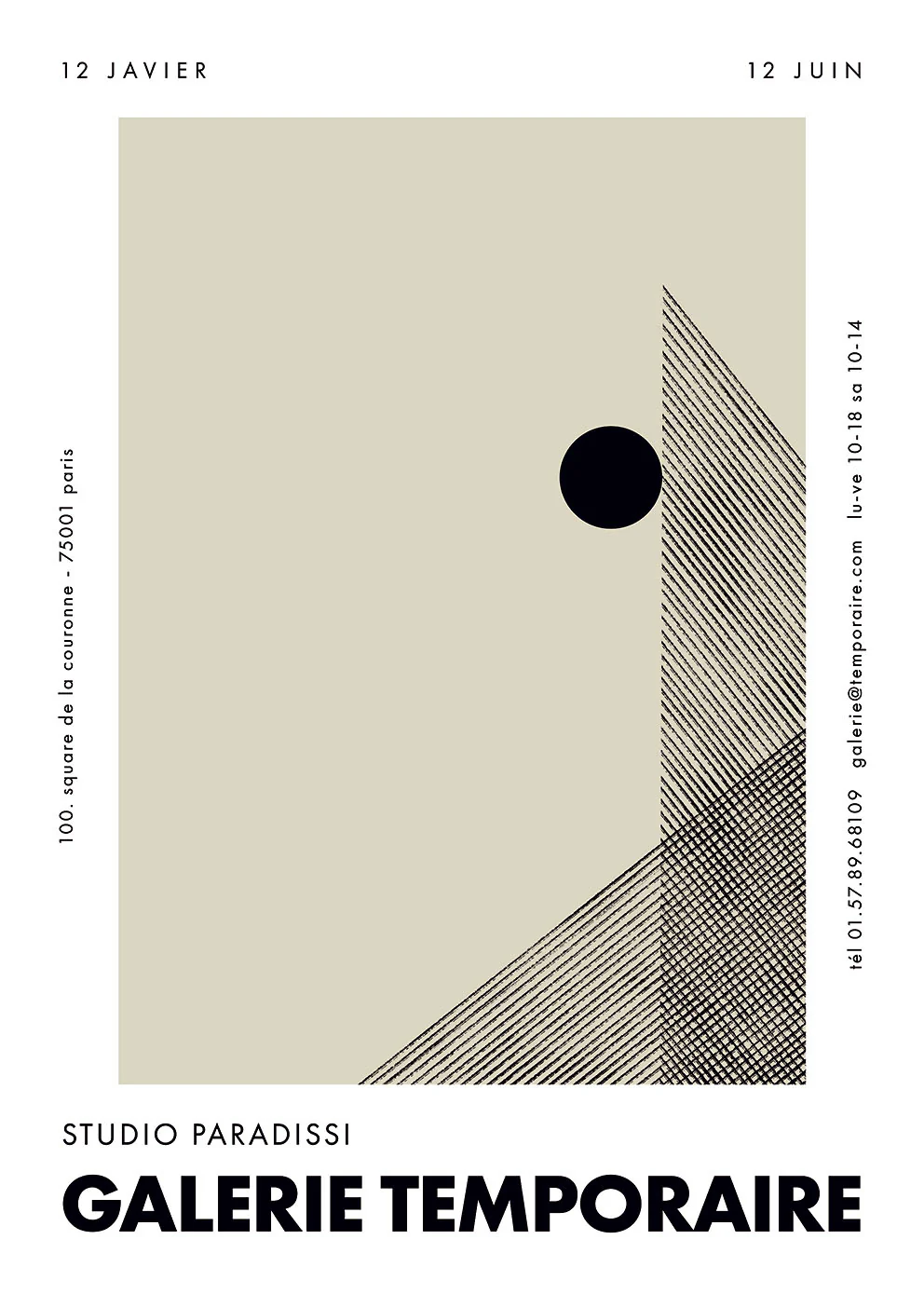 The Poster Club Studio Paradissi - Galerie Temporaire 29 50x70cm - Image 3