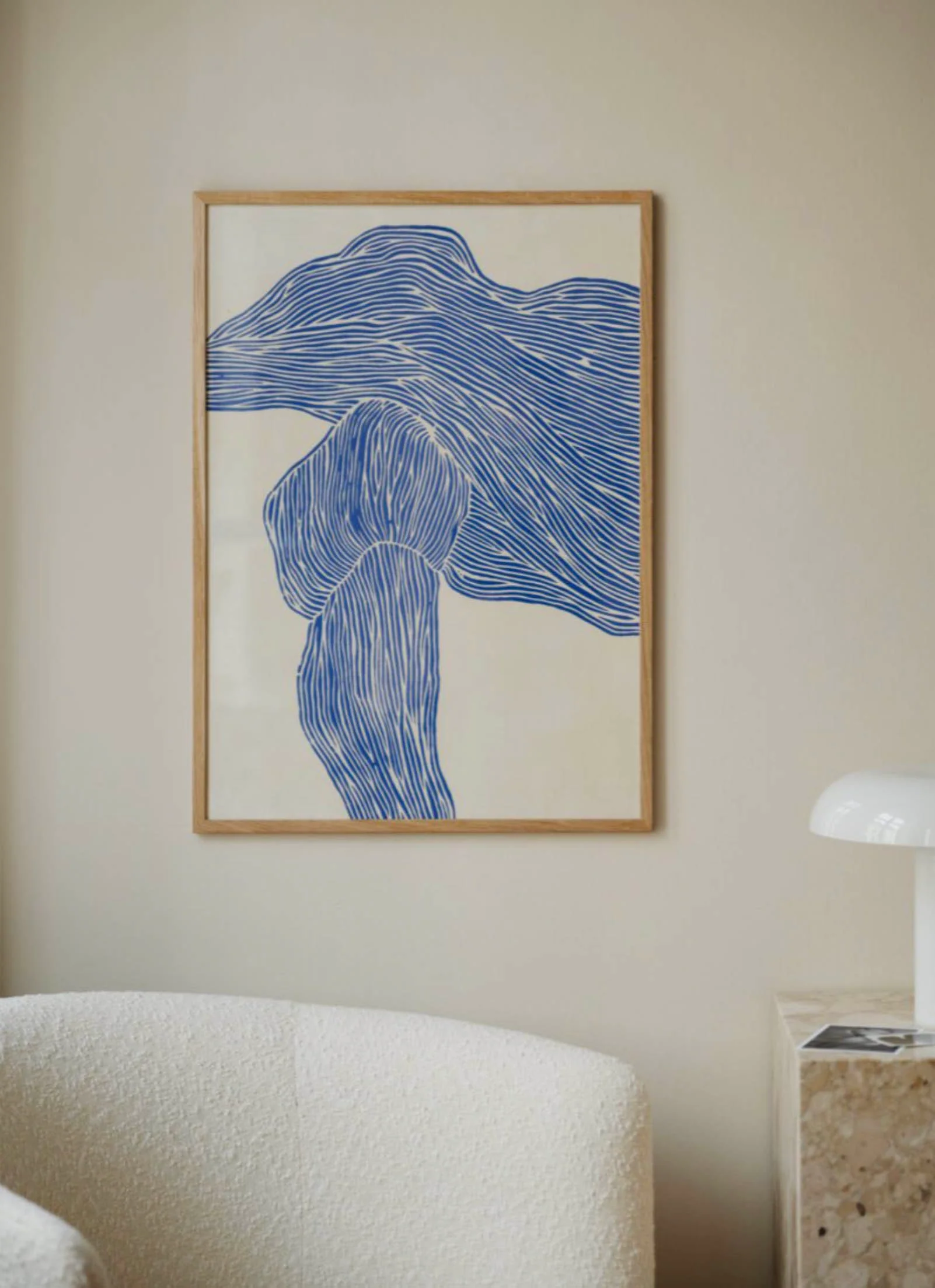 The Poster Club - Rebecca Hein The Line - Navy - Image 2