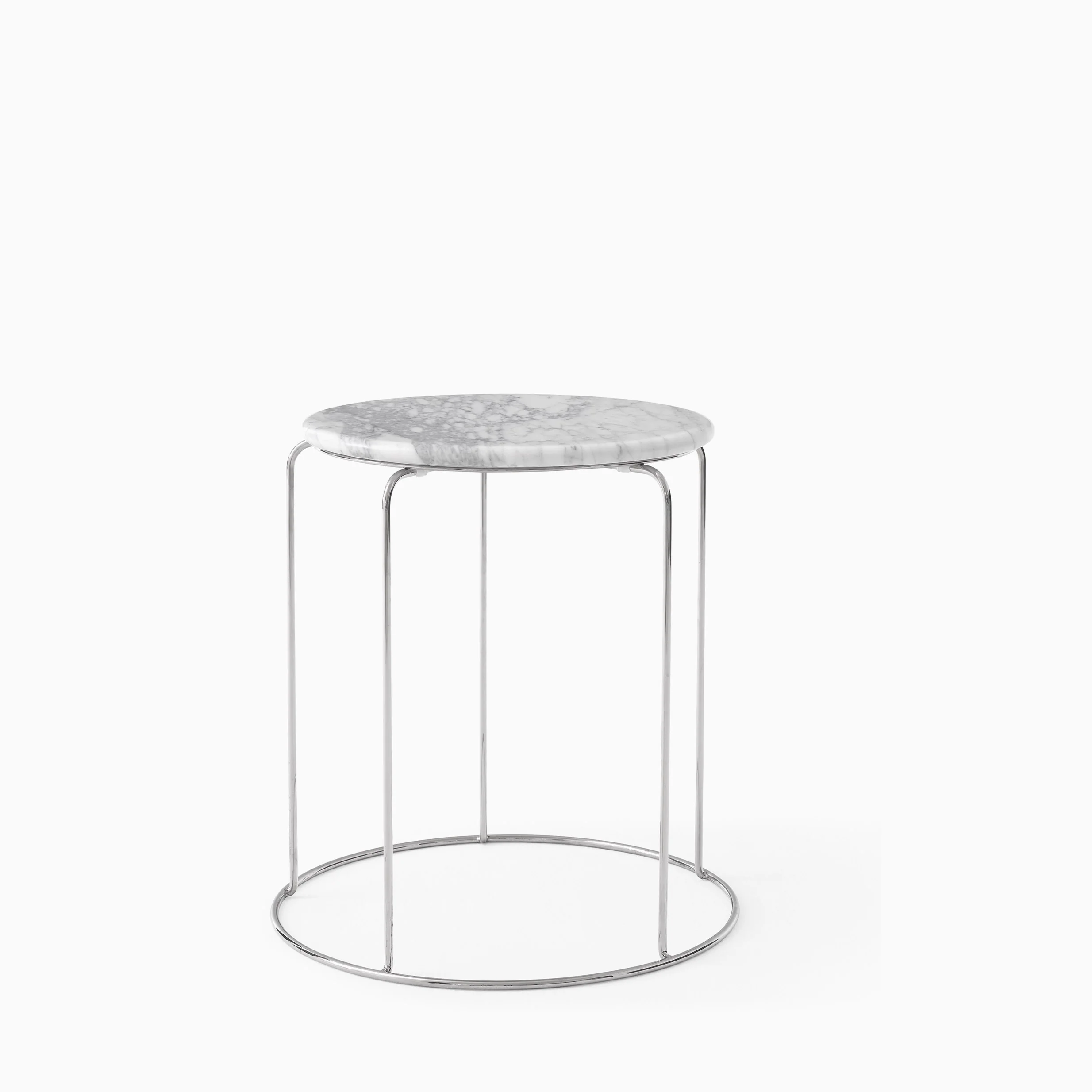 &Tradition Wire Stool with Marble Top
