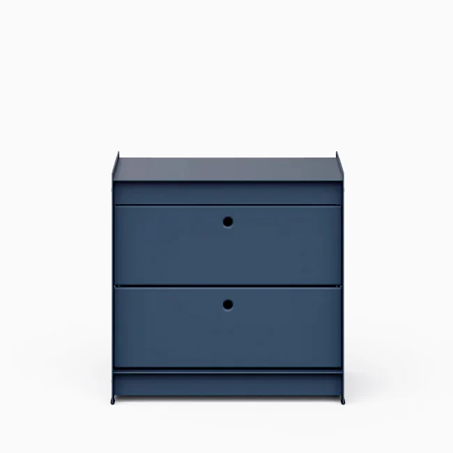 Util Plie Bedside Table with 2 Drawers - Image 11
