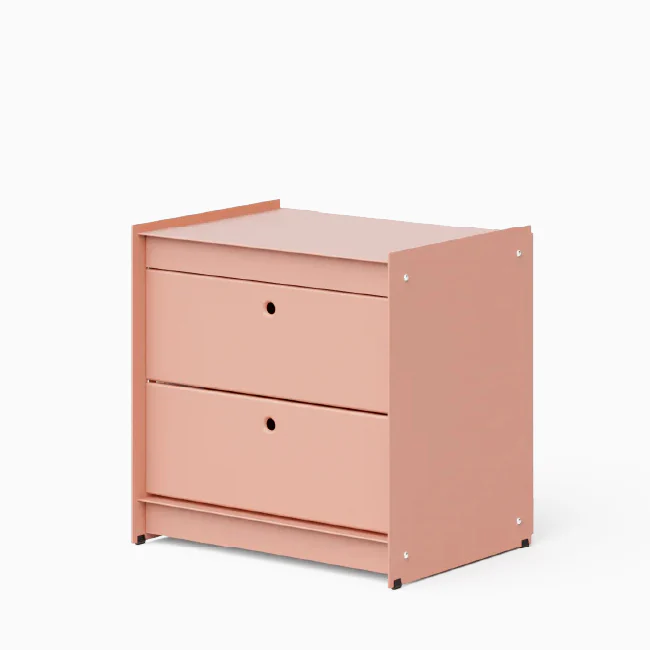 Util Plie Bedside Table with 2 Drawers - Image 8