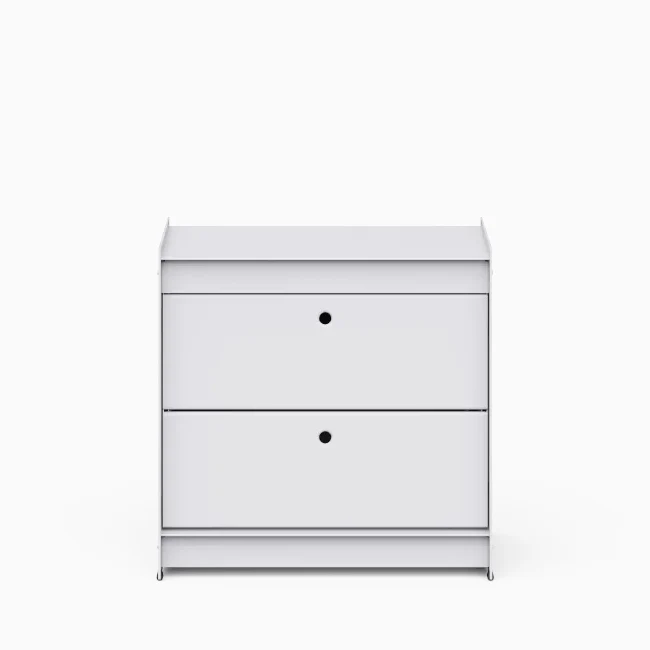 Util Plie Bedside Table with 2 Drawers - Image 9