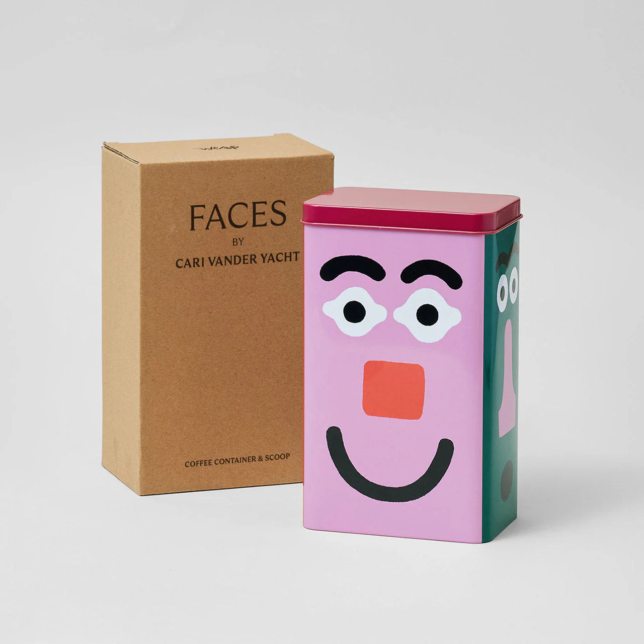 Wrap Faces Coffee Storage Tin - Image 4